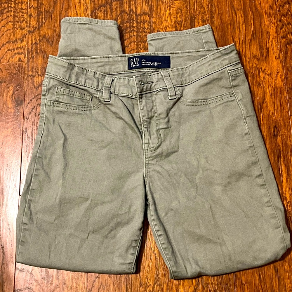GAP green jegging jeans